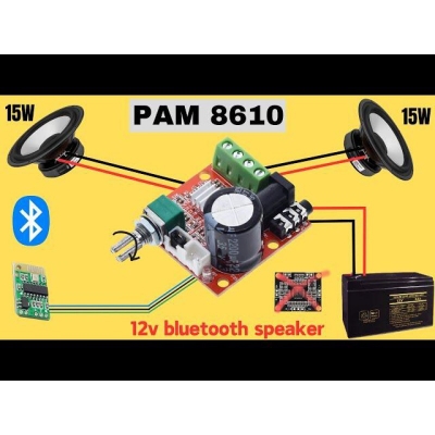 Picture of PAM8610 Audio Stereo Amplifier Board Green