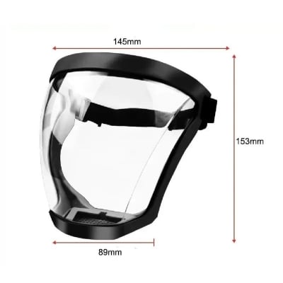Picture of Work Protection Mask Transparent Facial Protector FaceMask Protective Outdoor Heating Home Kitchen Tools Full Face Mask Multicolor