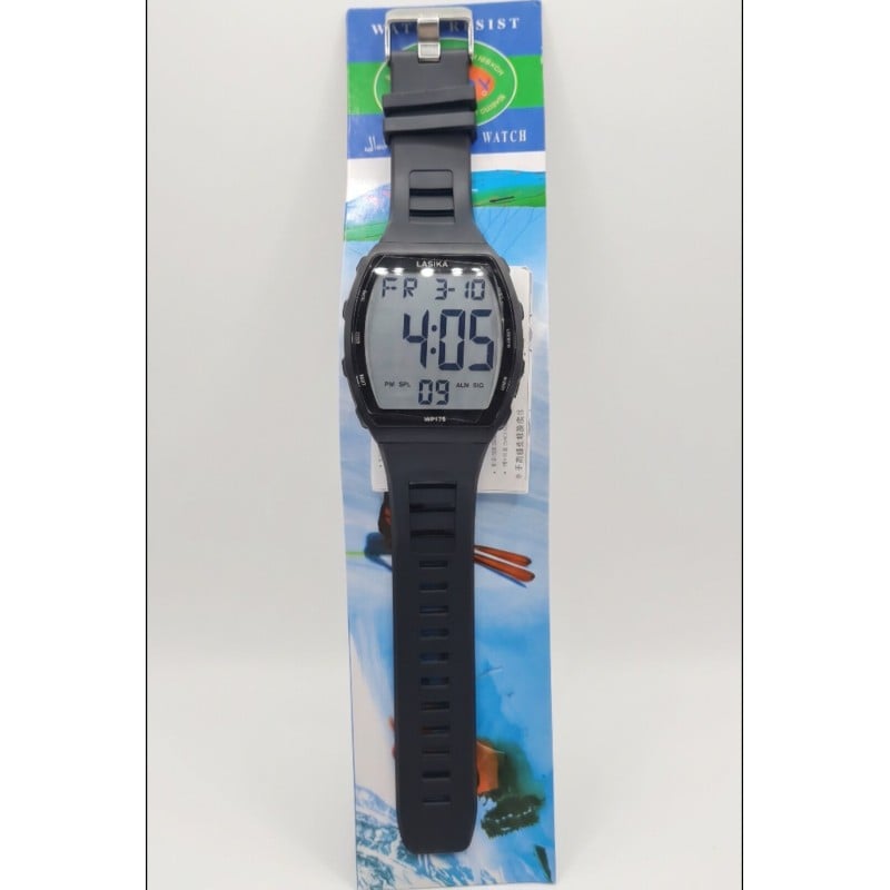 Picture of #172 LASIKA Men's Digital Watch Waterproof Sports Watch Stopwatch Bright Back Light Black
