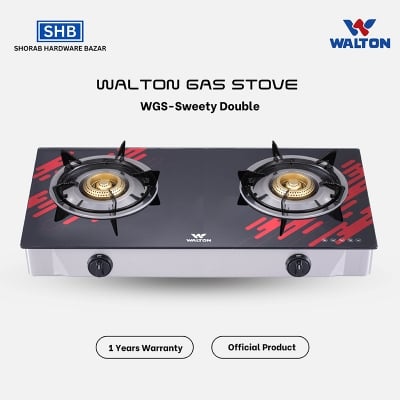 Picture of Walton Glass Top Double Burner WGS-Sweety Double(LPG/NG)-LPG