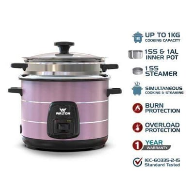 Picture of Walton Rice Cooker WRC-GLORIA-DELUXE 2.2L-Purple