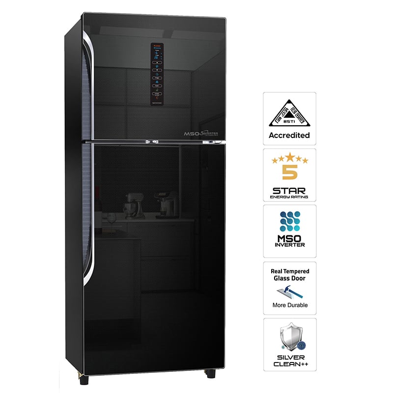 Picture of Walton Non-Frost Refrigerator 386 L WNH-3H6-GDEL-DD (Inverter)