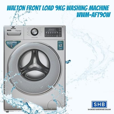 Picture of Walton Front Load 9KG Washing Machine - WWM-AFT90W-Silver