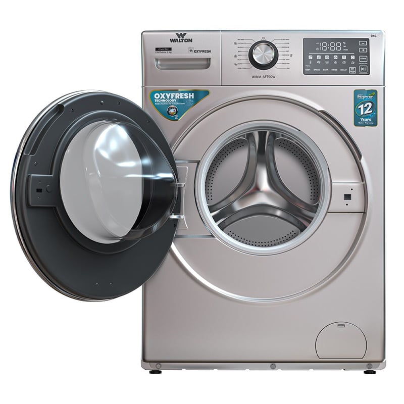 Picture of Walton Front Load 9KG Washing Machine - WWM-AFT90W-Silver