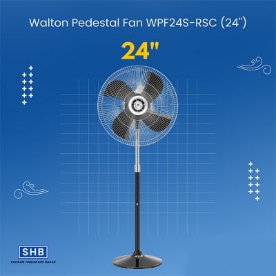 Picture of Walton Pedestal Fan WPF24S-RSC (24")-Black