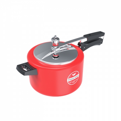 Picture of Walton Manual Straight Multicolored Pressure Cooker 5.5L WPCMSM550-Red