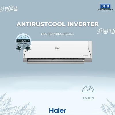 Picture of Haier Official 1.5 Ton 18000BTU AntirustCool Inverter AC [HSU-18AntirustCool(INV)]-White