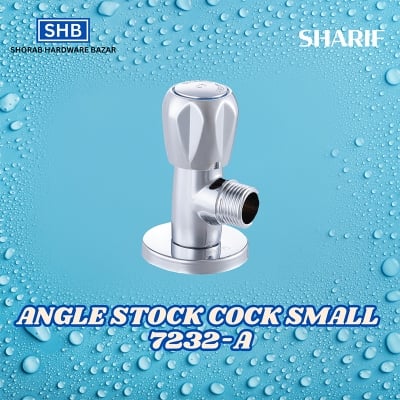 Picture of SHARIF ANGLE STOCK COCK SMALL 7232-A-Silver
