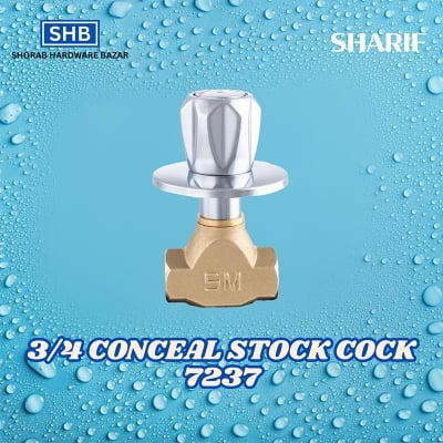 Picture of SHARIF 3/4 CONCEAL STOCK COCK 7237-Silver