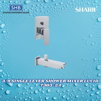 Picture of SHARIF 3/4 SINGLE LEVER SHOWER MIXER LUCID 7303-2A-Silver