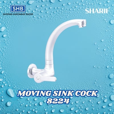 Picture of SHARIF MOVING SINK COCK 8224-Silver