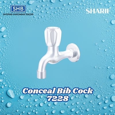 Picture of SHARIF CONCEAL BIB COCK 7228-Silver