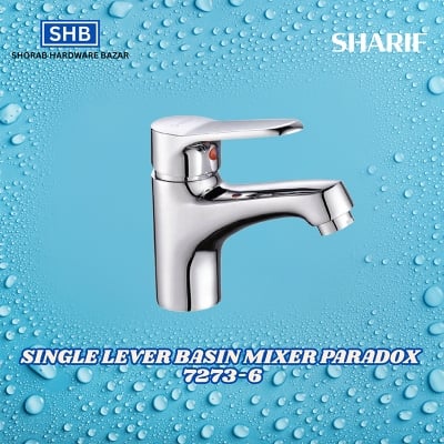 Picture of SHARIF SINGLE LEVER BASIN MIXER PARADOX 7273-6-Silver
