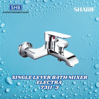 Picture of SHARIF SINGLE LEVER BATH MIXER ELECTRA 7311-3-Silver