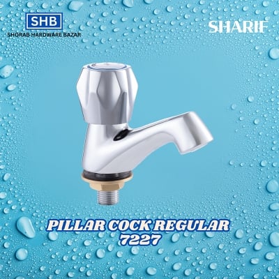 Picture of SHARIF PILLAR COCK REGULAR 7227-Silver