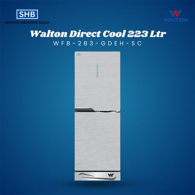 Picture of Walton Direct Cool Refrigerator Inverter 223 LTR (WFB-2B3-GDEH-SC)-Silver