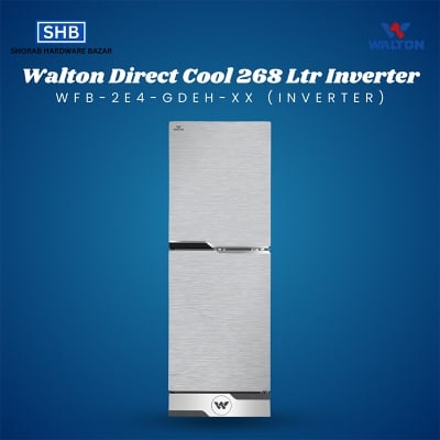 Picture of Walton Direct Cool Refrigerator 268 LTR WFB-2E4-GDEH-XX (Inverter)-Silver