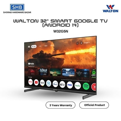 Picture of Walton 32" Smart Google TV (Android 14) W32G5N Official With Free Delivery-Black