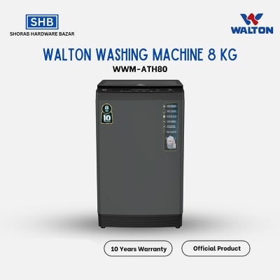 Picture of WALTON Washing Machine 8 KG WWM-ATH80 - Built In Heater with Free Delivery-Multicolor