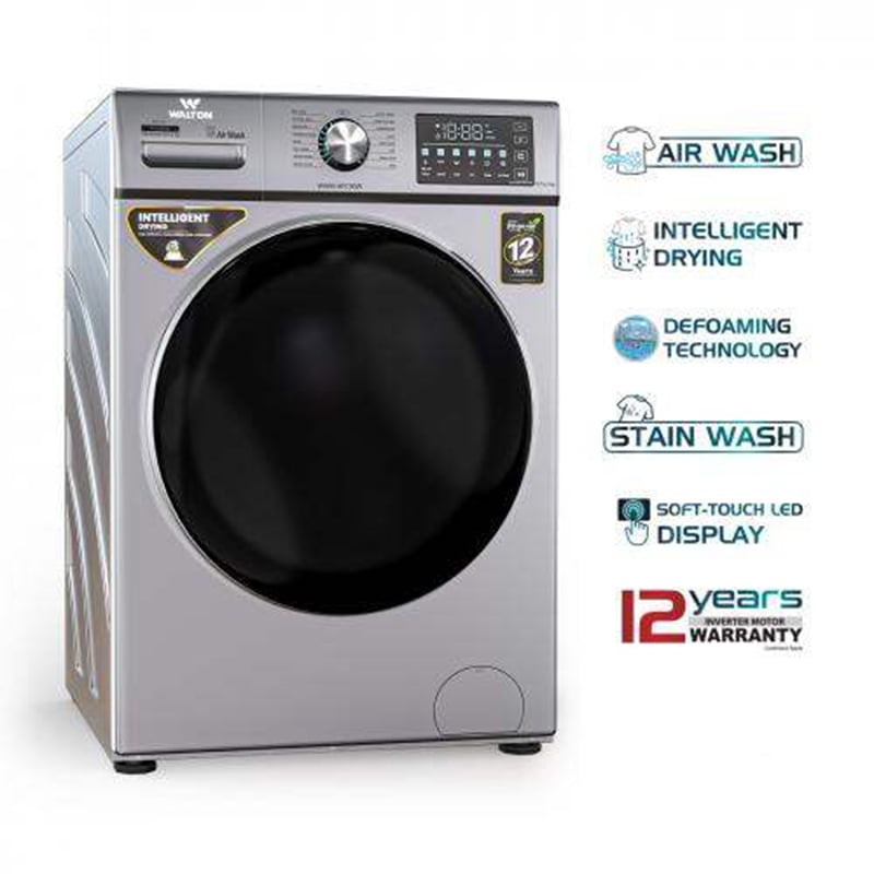 Picture of WALTON Front Load Washing Machine 9+5.5 kg Washer & Dryer combo WWM-AFC90W with Free Delivery-Multicolor