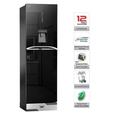 Picture of Walton Direct Cool Refrigerator 268 L WFB-2E4-GAXB-WD (Inverter) with Free Delivery-Black