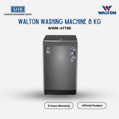 Picture of Walton 8 KG AUTOMATIC TOP LOAD WASHING MACHINE (WWM-ATT80) with Free Delivery-Dark Ash