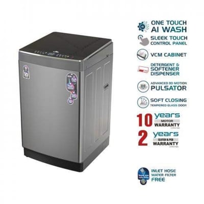 Picture of Walton 8 KG AUTOMATIC TOP LOAD WASHING MACHINE (WWM-ATT80) with Free Delivery-Dark Ash