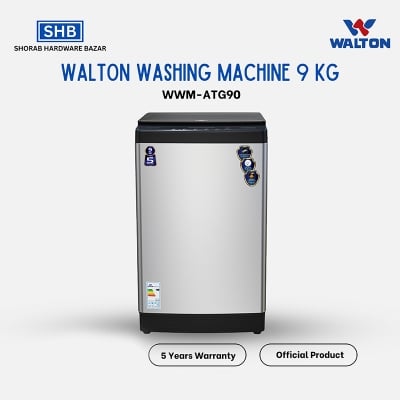 Picture of Walton WWM-ATG90 (9 kg Auto Top Load Washing Machine) with Free Delivery-Light Ash