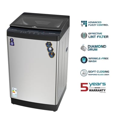 Picture of Walton WWM-ATG90 (9 kg Auto Top Load Washing Machine) with Free Delivery-Light Ash