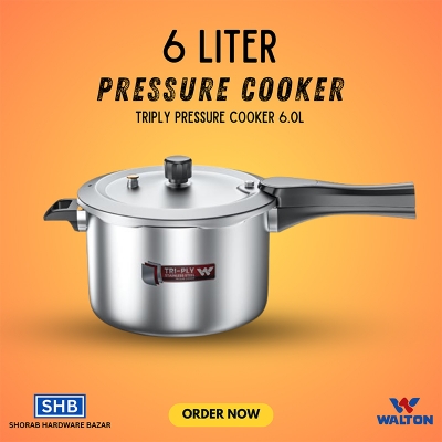 Picture of Walton TRIPLY PRESSURE COOKER 6.0L-Silver