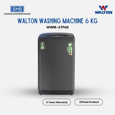 Picture of Walton Top Loading Washing Machine 6KG | WWM-ATP60 with Free Delivery-Dark Ash