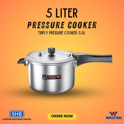Picture of Walton TRIPLY PRESSURE COOKER 5.0L-Silver