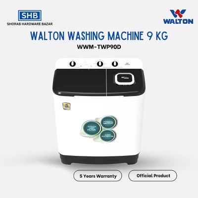 Picture of Walton WWM-TWP90D (9kg Twin Tub Semi-Auto Washing Machine) with Free Delivery-White