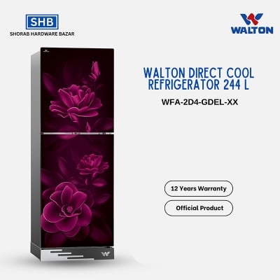 Picture of Walton Direct Cool Refrigerator 244 L WFA-2D4-GDEL-XX with Free Delivery-Multicolor
