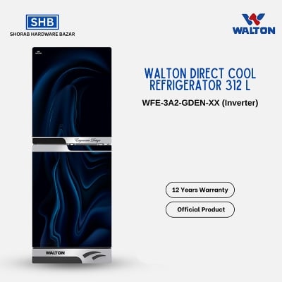 Picture of Walton Direct Cool Refrigerator 312 L WFE-3A2-GDEN-XX (Inverter) with Free Delivery-Multicolor