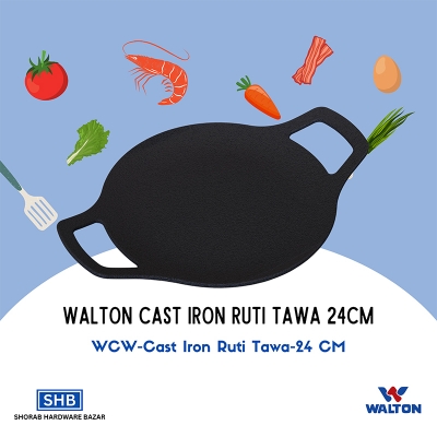 Picture of Walton CAST IRON RUTI TAWA 24CM WCW-Cast Iron Ruti Tawa-24 CM-Black