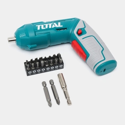 Picture of TOTAL 4V Cordless Screwdriver TSDLI0458-Multicolor