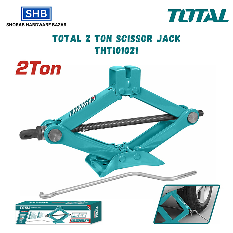 Picture of TOTAL Scissor Jack 1 TON or 2 TON (THT101011/THT101021)