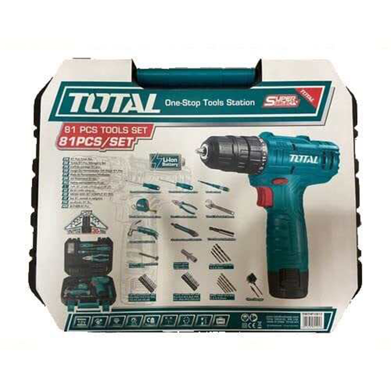 Picture of TOTAL 81 Pcs Tools Set THKTHP10812-Multicolor