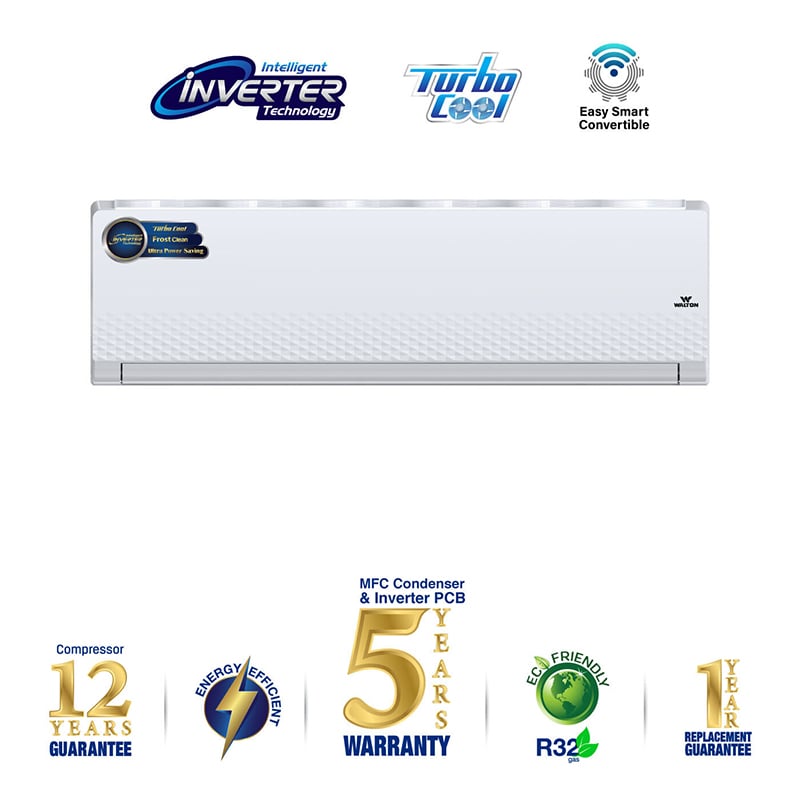 Picture of Walton 2 TON Inverter Air Conditioner WSI-DIAMOND-24M [FROST CLEAN] with Free Delivery-White