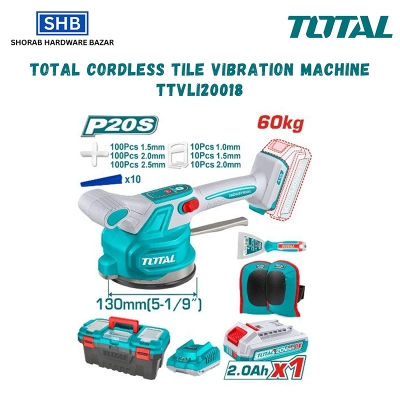 Picture of TOTAL Cordless Tile Vibration Machine TTVLI20018-Multicolor