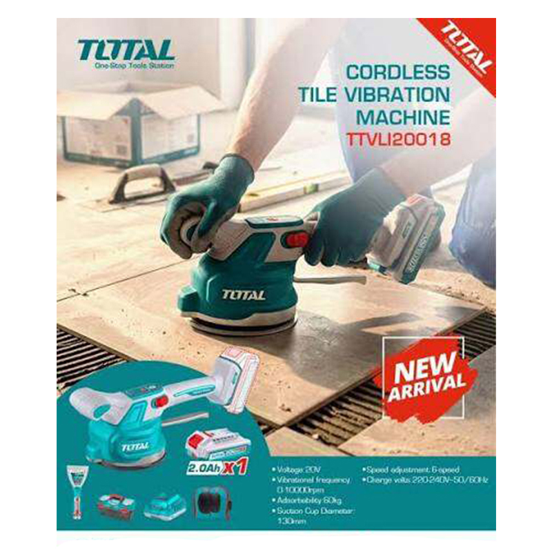 Picture of TOTAL Cordless Tile Vibration Machine TTVLI20018-Multicolor