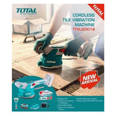 Picture of TOTAL Cordless Tile Vibration Machine TTVLI20018-Multicolor