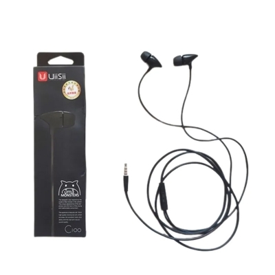 Picture of UiiSii C100 In-ear Earphone with MIC - Headphone - Ear Phone - Earphone - Black