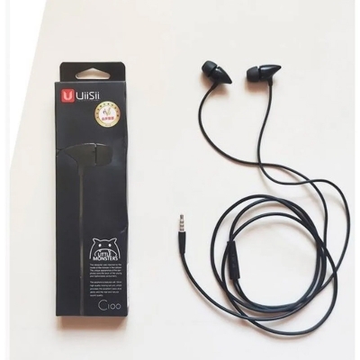 Picture of UiiSii C100 In-ear Earphone with MIC - Headphone - Ear Phone - Earphone - Black