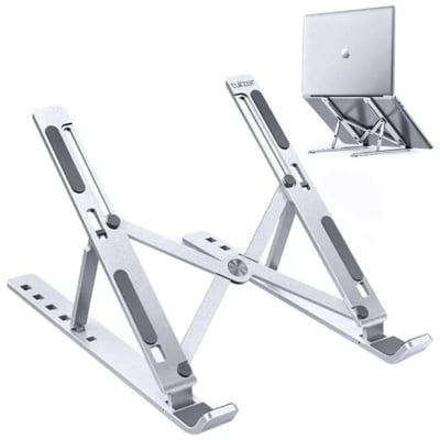 Picture of Laptop Stand Aluminum Alloy Adjustable Multi-angle Laptop Stand 10-17 inch Tab Notebook laptop stand - Silver