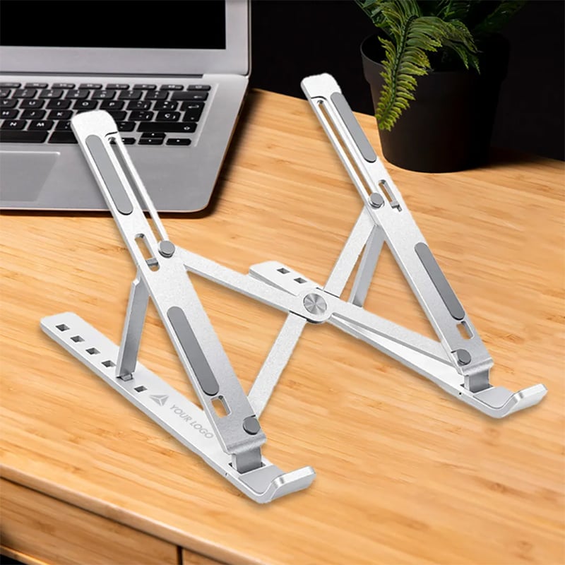 Picture of Laptop Stand Aluminum Alloy Adjustable Multi-angle Laptop Stand 10-17 inch Tab Notebook laptop stand - Silver