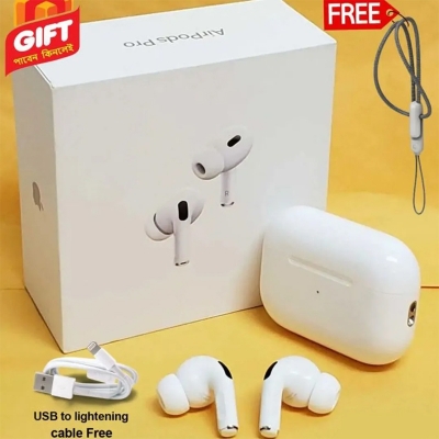 Picture of AirPods Pro 2nd genaration Pop Up MADE IN DUBAI Bluetooth Earbuds - White