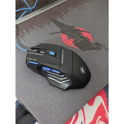Picture of MS7 Gaming Mouse Wired Mouse Gamer Ergonomic Optical Mice For PC Laptop Games Quality 7 Buttons USB Computer - Multicolor