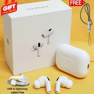 Picture of AirPods Pro 2nd genaration Pop Up MADE IN DUBAI Bluetooth Earbuds - White